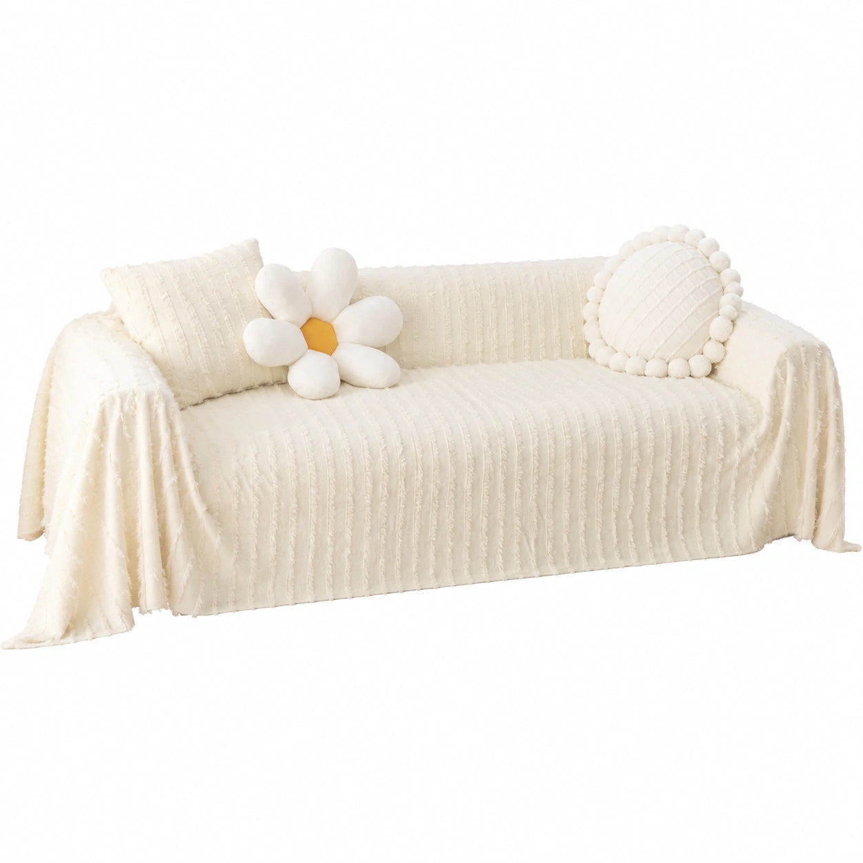 Copertura elegante extra large antiscivolo per divano angolare 2/3 posti 180x320 cm
