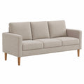 Divano a 3 posti in tessuto beige stile scandinavo 180x73x82 cm