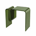 Tavolino da Salotto in Acrilico Verde 45x30x45cm - Design Moderno