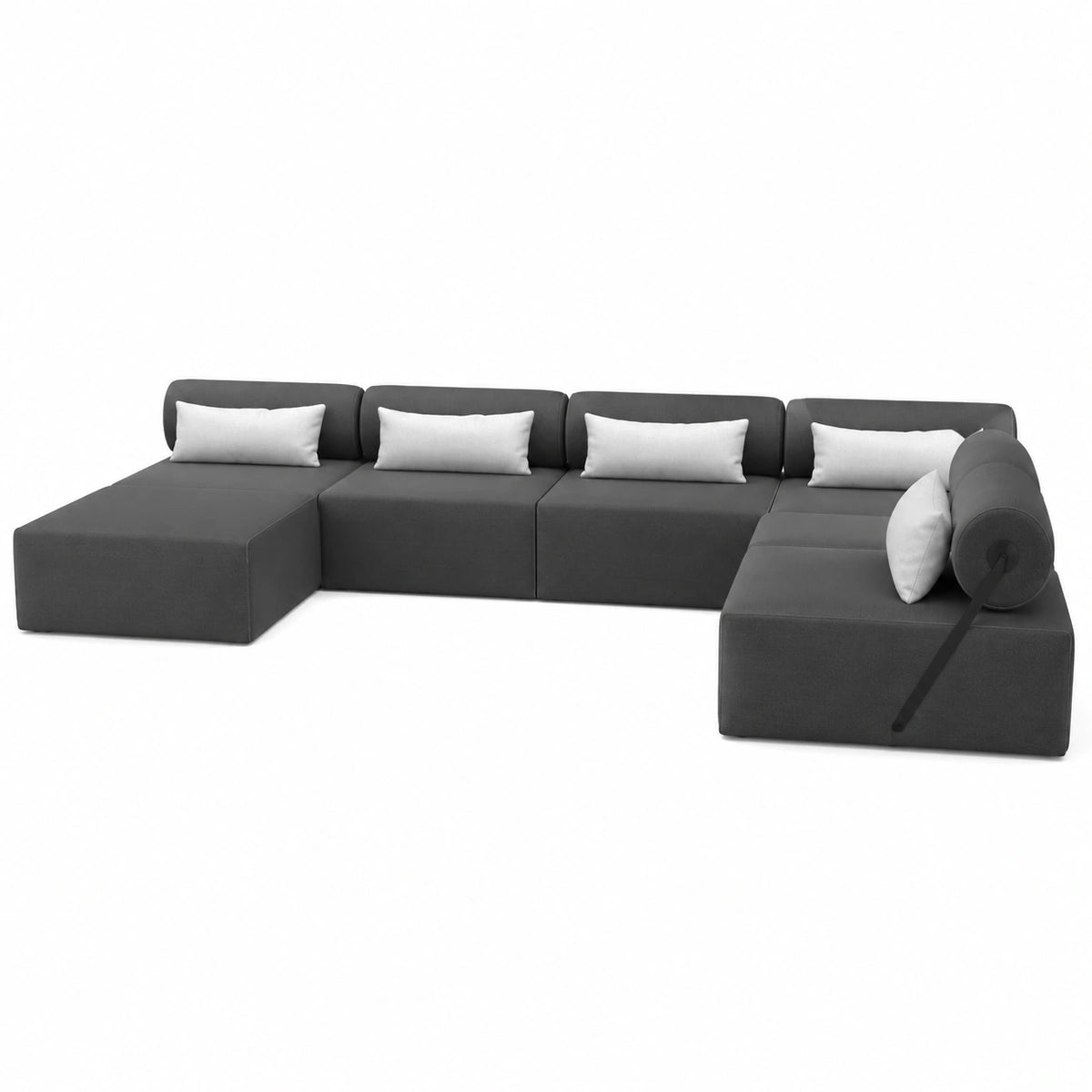 Set Divano da Giardino BALI XXL - Resistente alle Intemperie - Moderno per Terrazza e Balcone - Colore Antracite