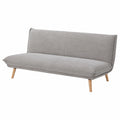 Divano Letto 3 Posti in Stile Scandinavo, Trasformabile in Materasso, Colore Grigio