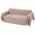 Elegante copridivano in ciniglia per divano ad angolo a 2 posti, resistente agli graffi, 180x260cm, marrone